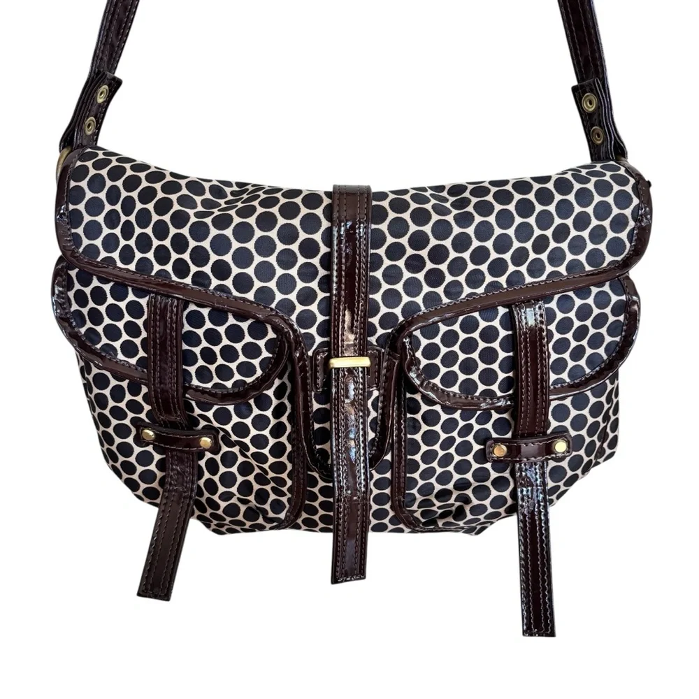 Mia Bossi Reese Messenger Diaper Bag Convertible Tote Shoulder Stroller
